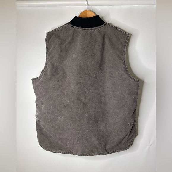 Vintage Carhartt Men’s Vest Size XLarge Regular Distressed Gray - Picture 3 of 3